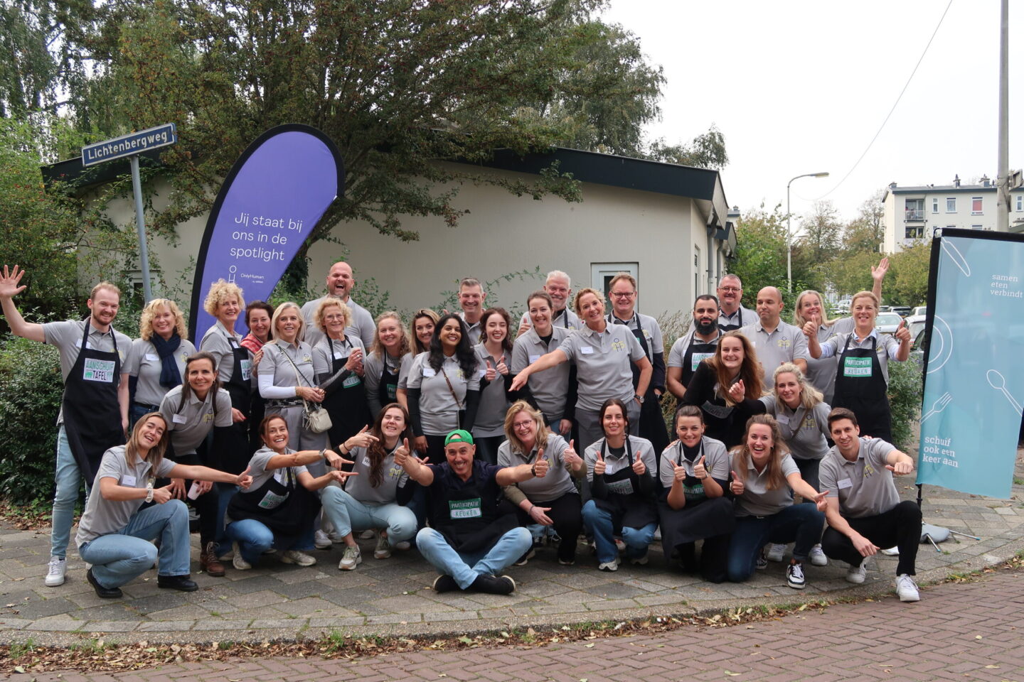 Teamfoto OnlyHuman en de Participatie Keuken met Ben Lachhab